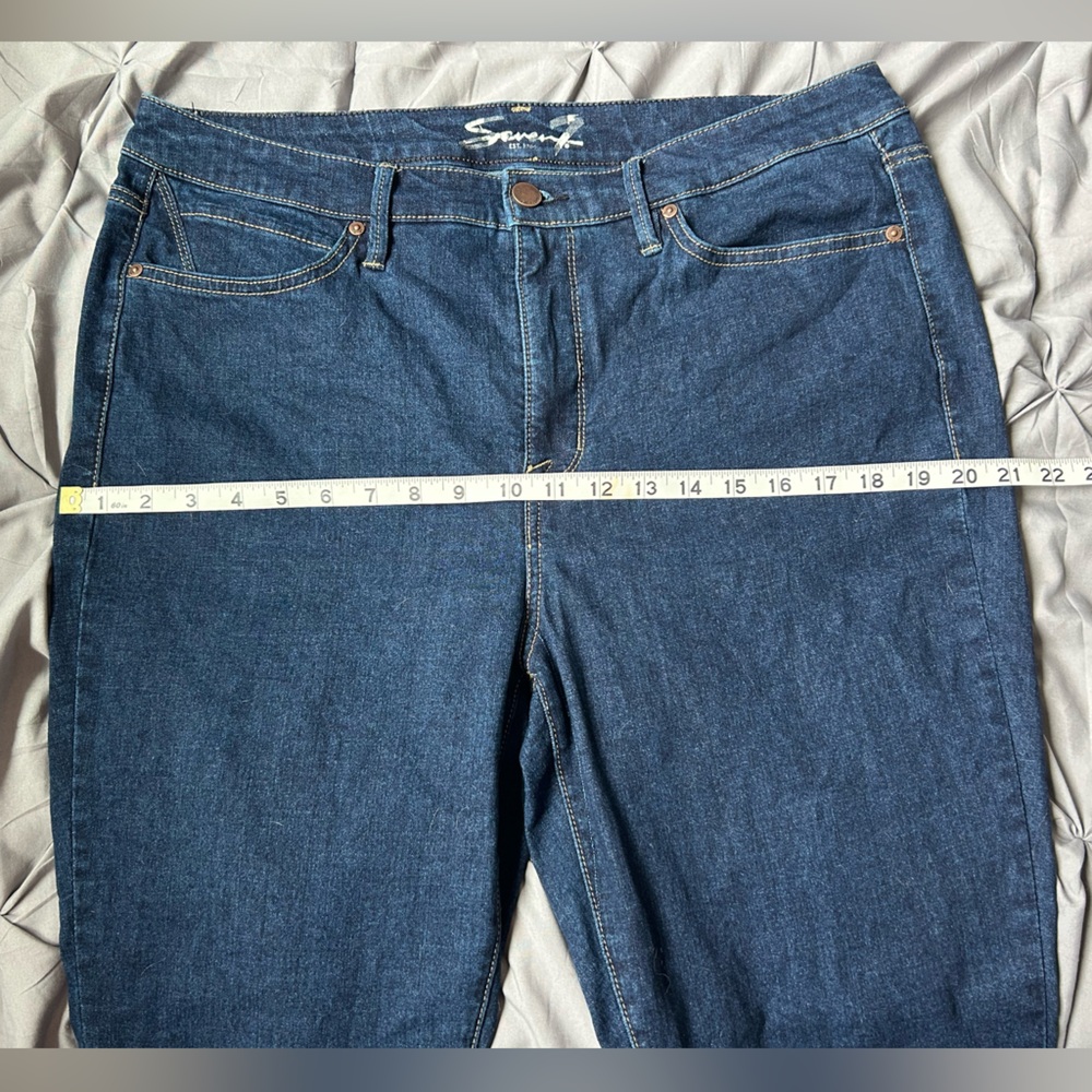 Seven7 Blue Skinny Ankle Jeans - Picture 8 of 8